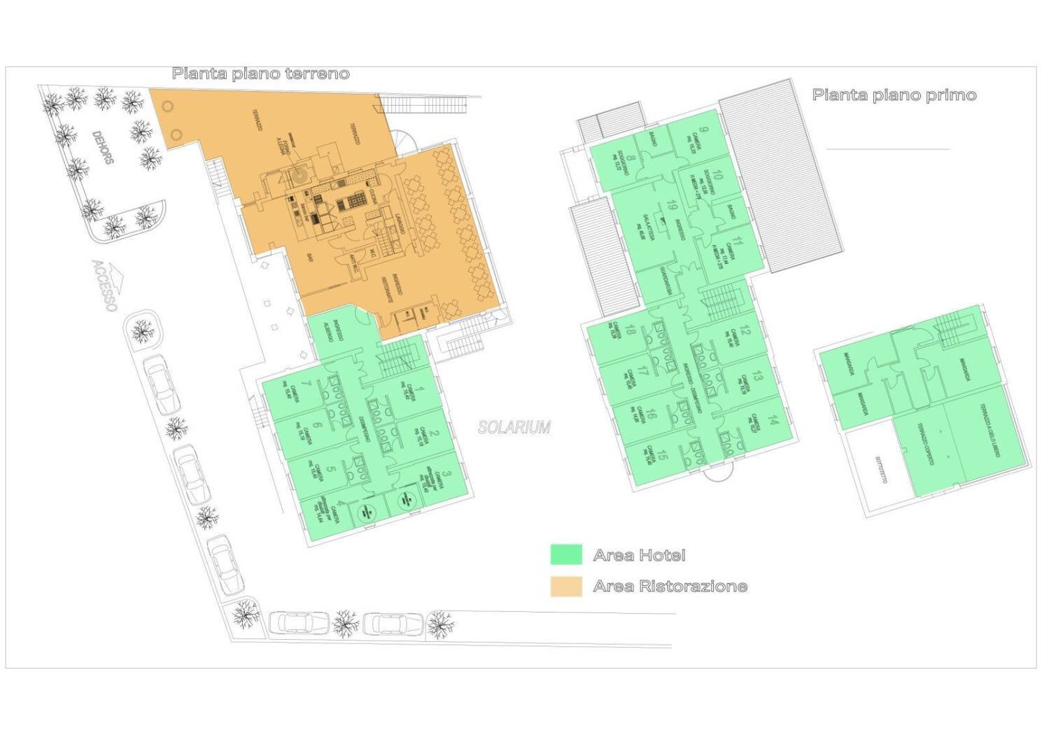 Hotel via San Sebastiano, 81, Diano d'Alba - floor plans 1