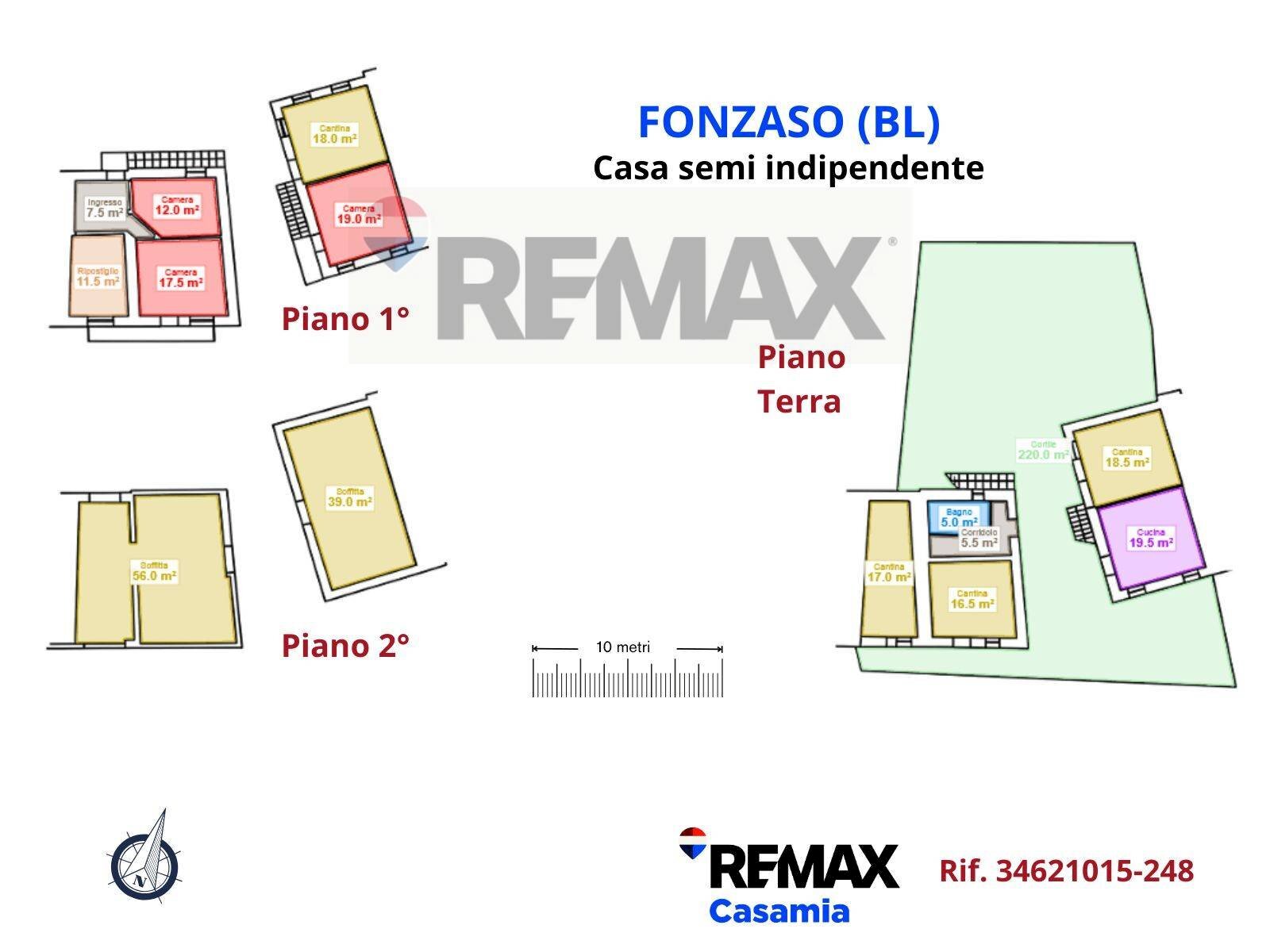 Pianta 2D - Casa semi indipendente Via Molini
 
17, Fonzaso - planimetria 1