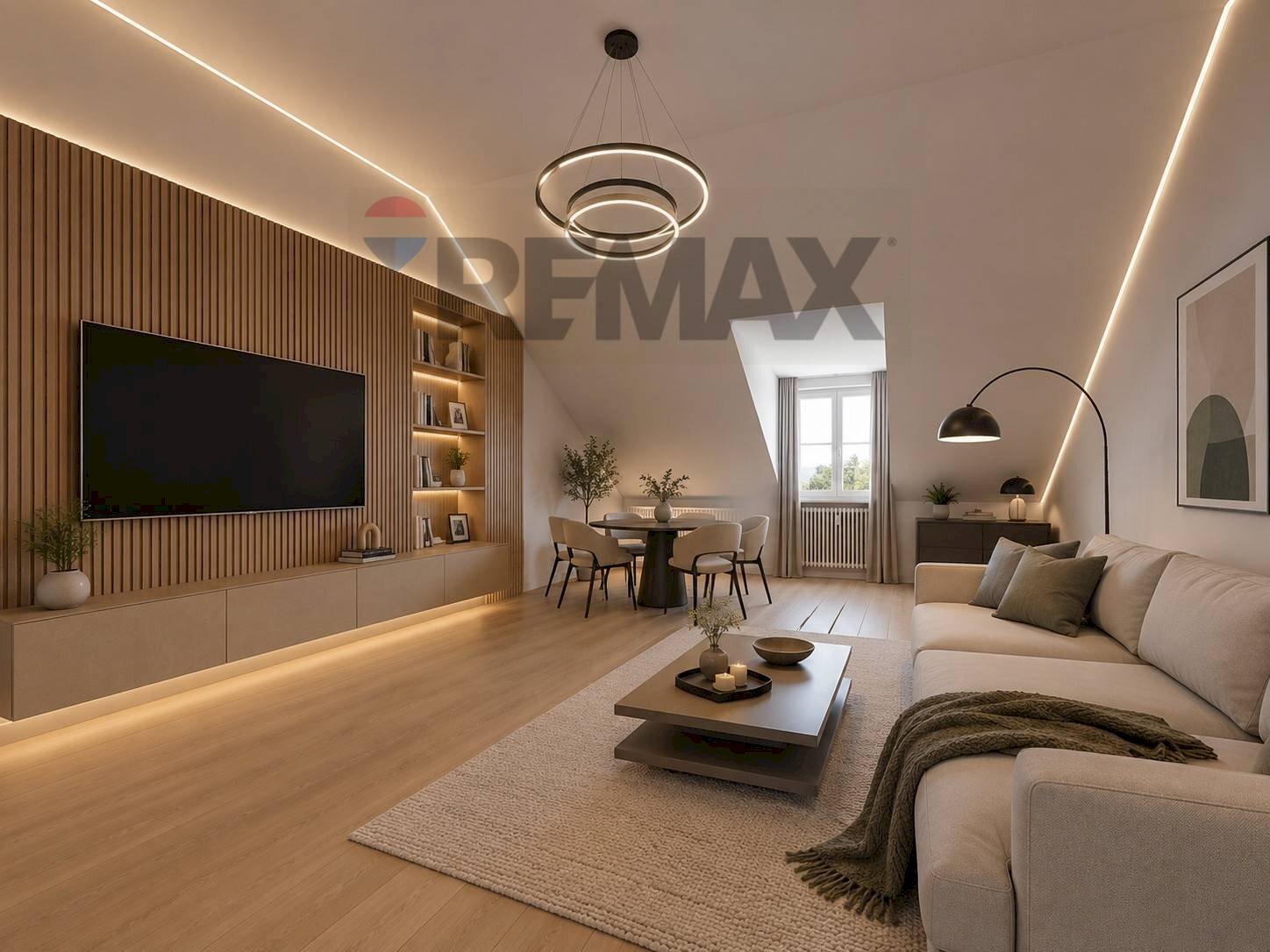 RENDER AI Sala da pranzo - Quadrilocale Via Fusinato
 
1, Falconara Marittima - foto 1