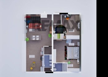 Pianta 3D - Attico via Cesare Battisti
 
11, San Donato Milanese - foto 46