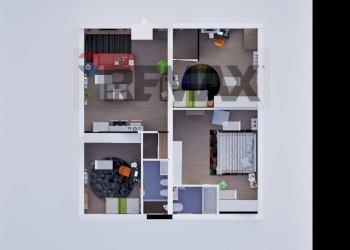 Pianta 3D - Attico via Cesare Battisti
 
11, San Donato Milanese - foto 50