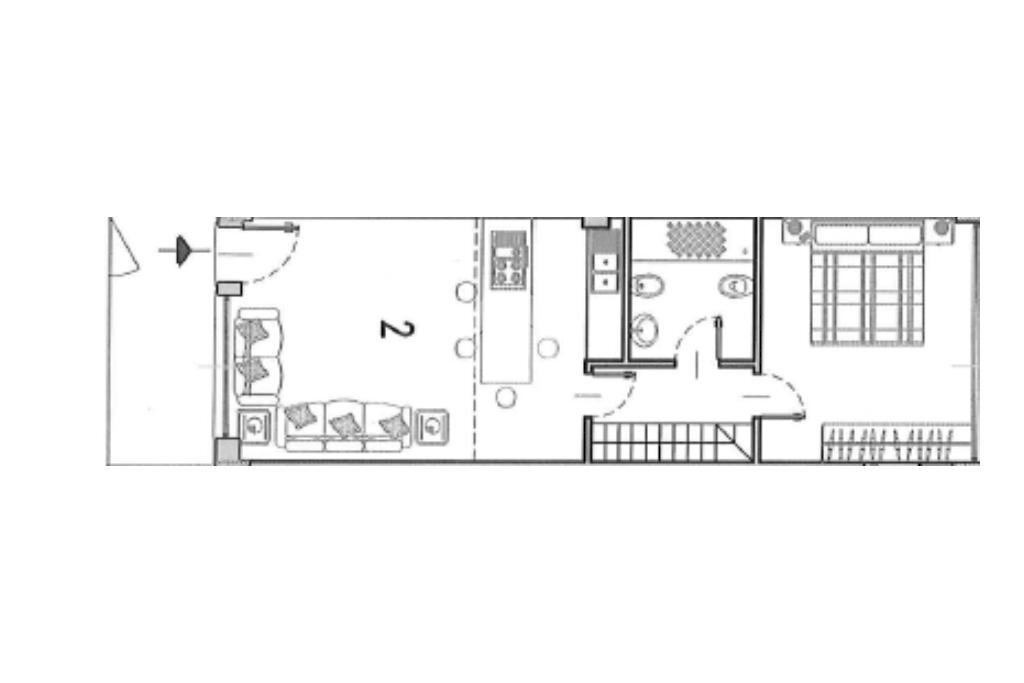 Two-room apartment Via del Mare, Milano (neighborhood Boffalora) - floor plans 1