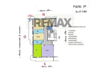 Pianta 2D - Appartamento via Risorgimento
 
217, Modica - foto 28