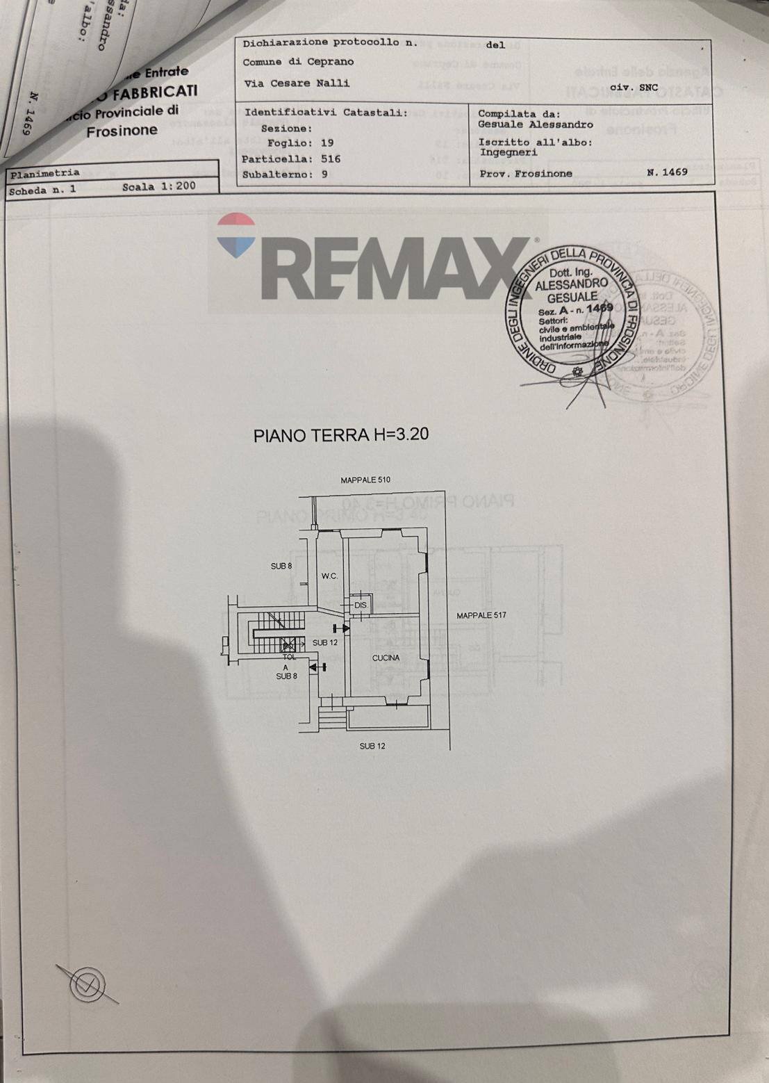 Pianta 2D - Three-room apartment Cesare Nalli
 
4, Ceprano - floor plans 1