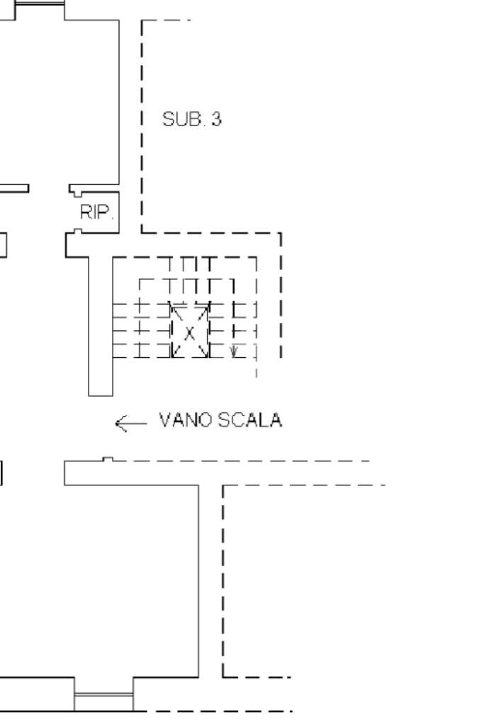 Four-room apartment Via Bologna, Genova (neighborhood San Teodoro) - floor plans 1