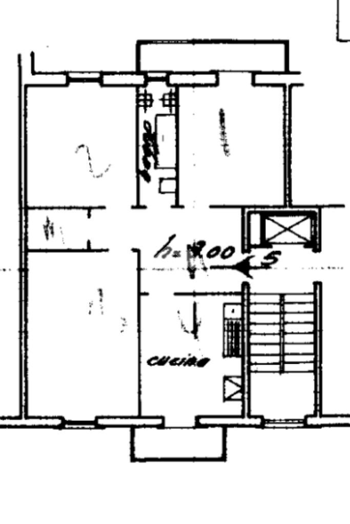 Four-room apartment Via Venezia, Genova (neighborhood San Teodoro) - floor plans 1