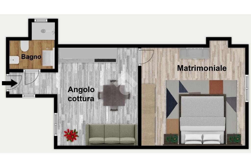 Bilocale Vico di San Filippo, Genova (zona Centro Storico) - planimetria 1