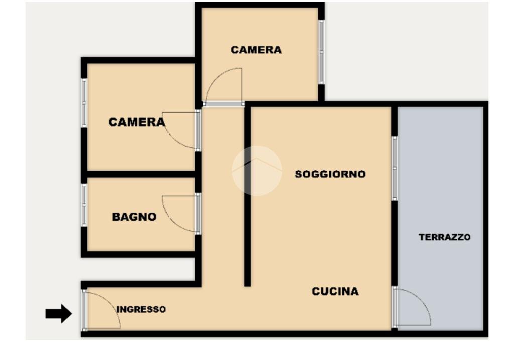 Appartamento Via Mario Bercilli, Genova (zona Certosa) - planimetria 1