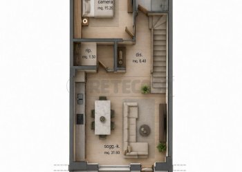 SOGGIORNO E CAMERA +BAGNO.png - Terraced Villa Via Morteo 45, Loano - photo 11