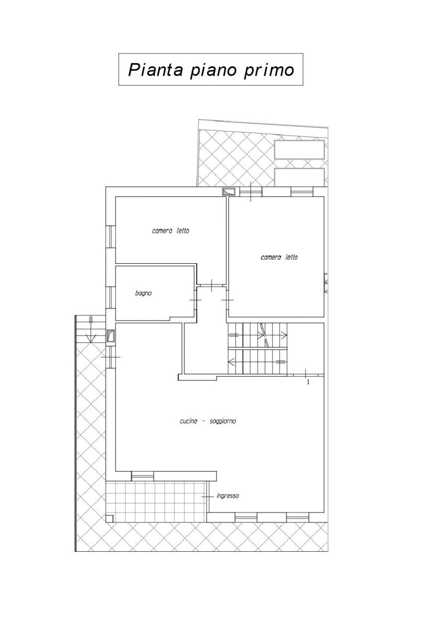 PLN piano primo - Independent house Via Ponte 88, Barbarano Mossano - floor plans 1