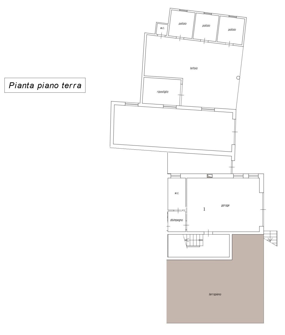 PLN piano terra - Independent house Via Ponte 88, Barbarano Mossano - floor plans 1