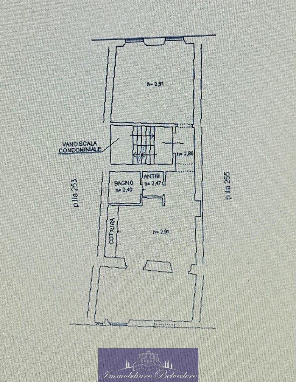 Planimetria.jpg - Three-room apartment Via dell'Ortone, Firenze (neighborhood Santa Croce) - floor plans 1