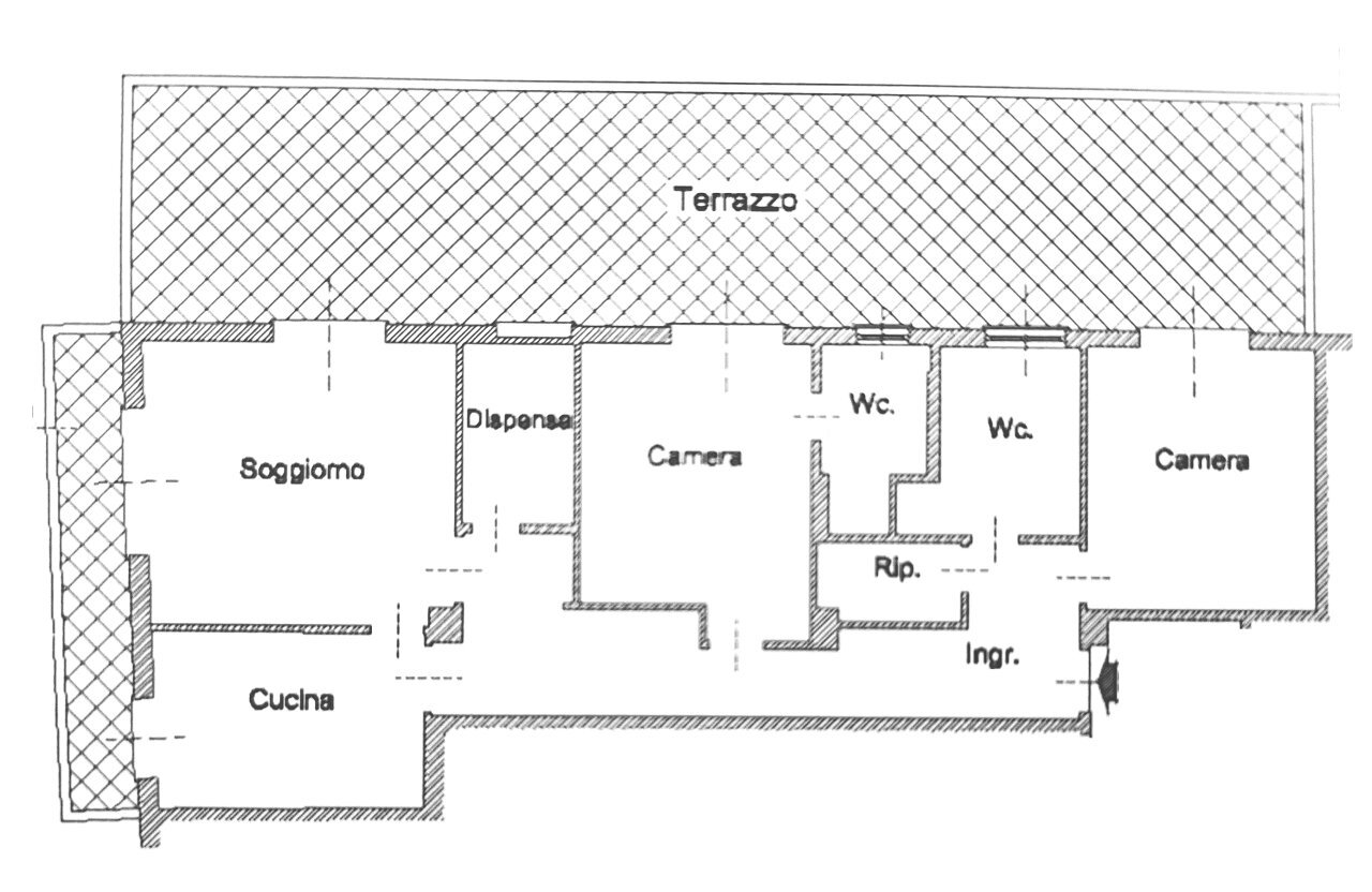 planimetria.jpg - Three-room apartment Rapallo - floor plans 1