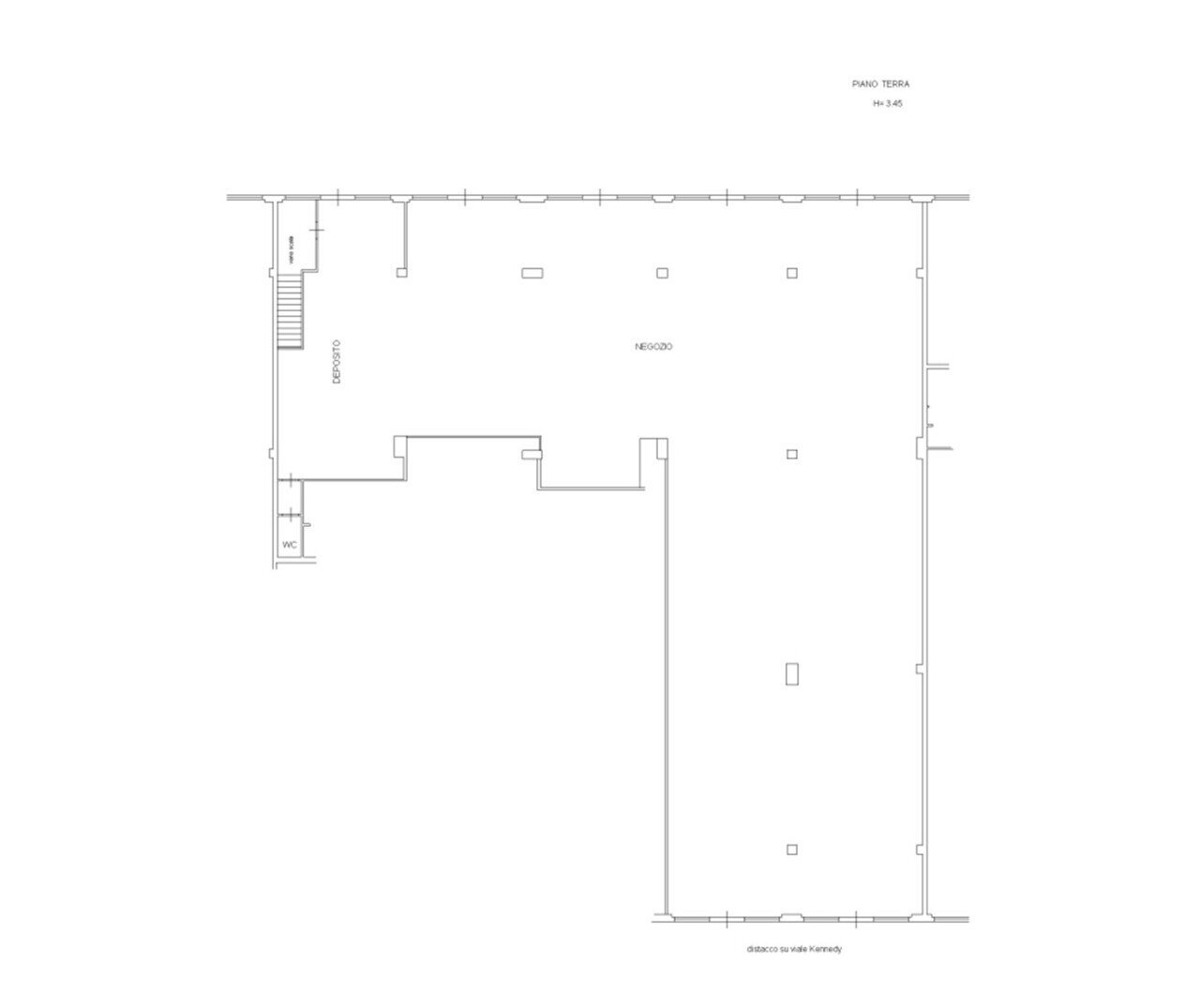 pianta4.jpg - Locale Commerciale Viale John Fitzgerald Kennedy, Latina - planimetria 1