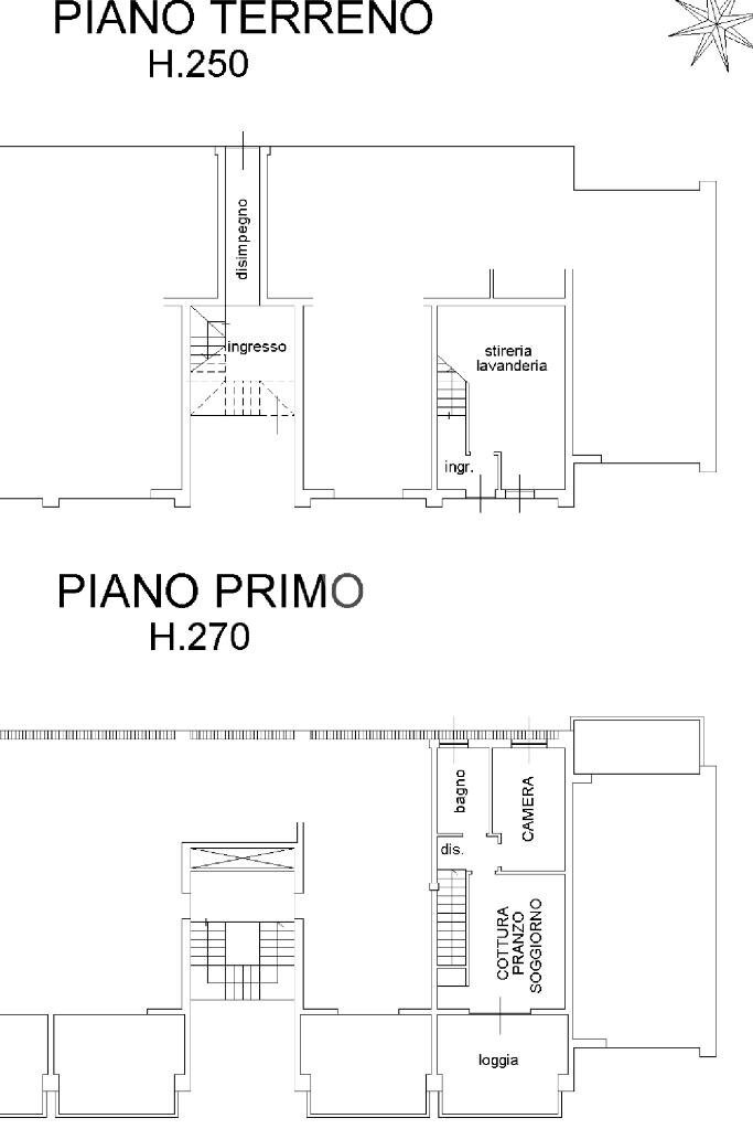 Three-room apartment Via Milano, Colorno - floor plans 1