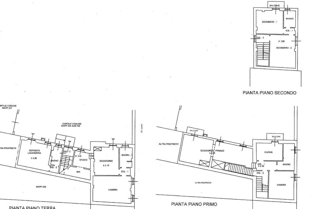 Portion of a house Via Milite Ignoto, Canegrate - floor plans 1