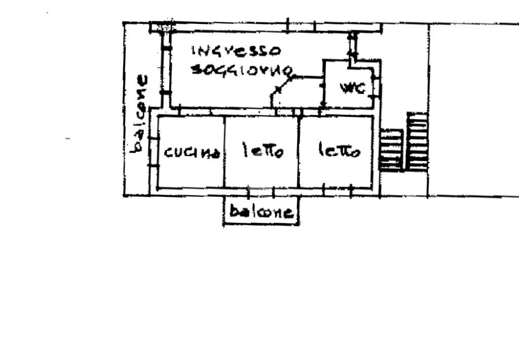 Four-room apartment via Tonelli, Gattatico - floor plans 1