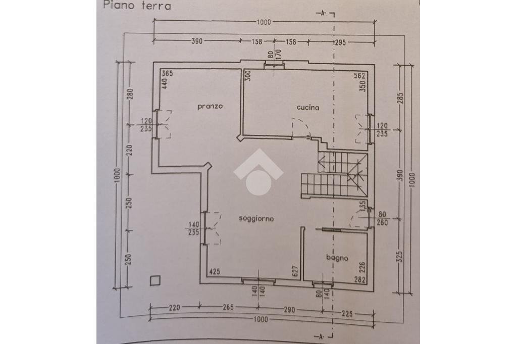 Villa Via Santa Maria, Castelletto Merli - planimetria 1