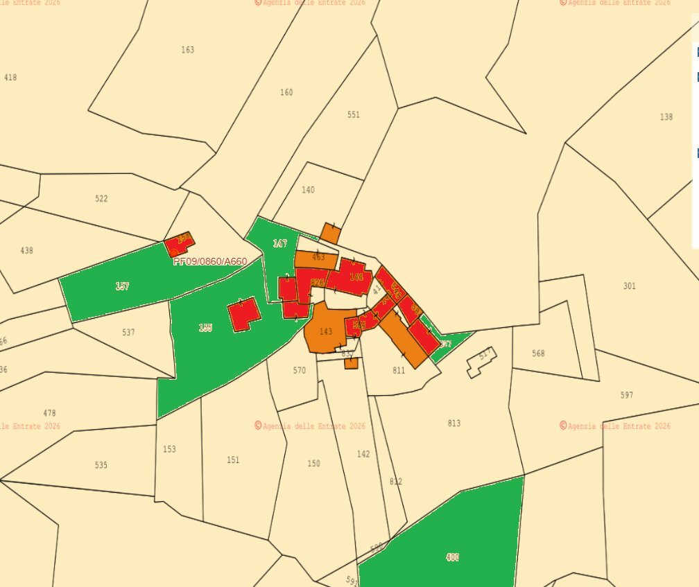 Independent house Via Vottero, Barge - floor plans 1