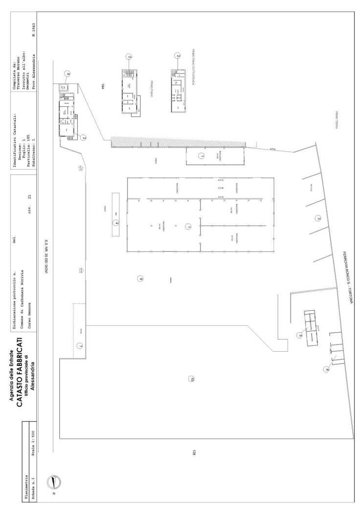 Capannone strada Statale per Genova, Tortona - planimetria 1