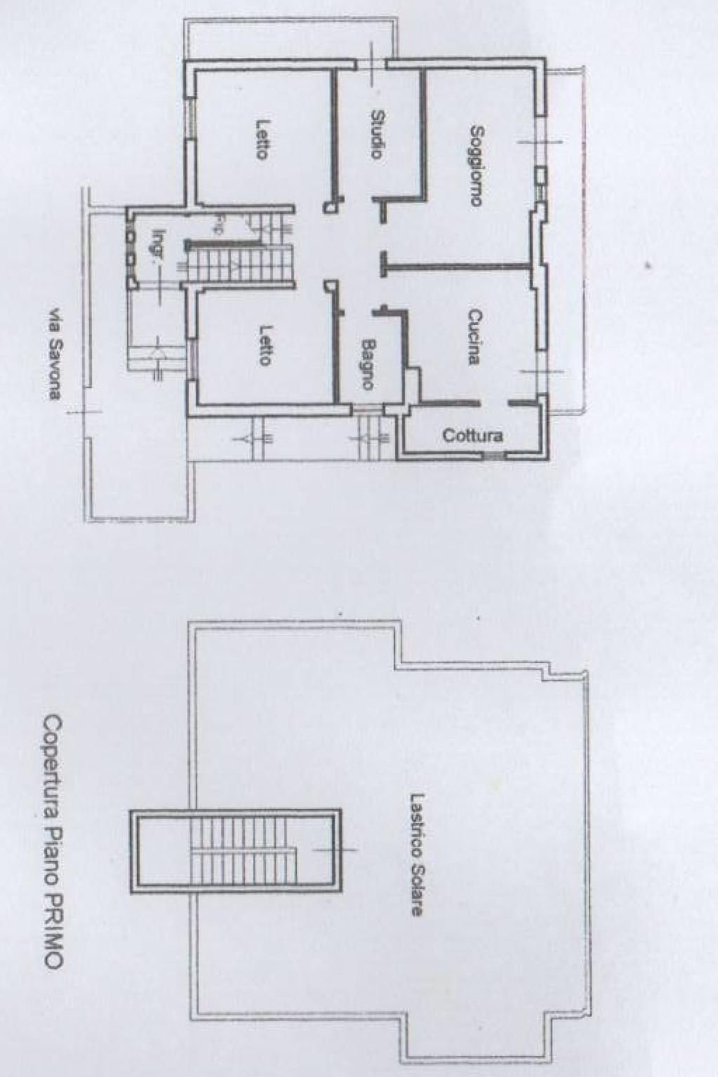Appartamento via Savona, Matino - planimetria 1
