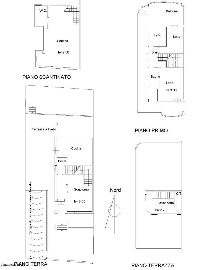 Villa via Elia Franich, Gallipoli - floor plans 1