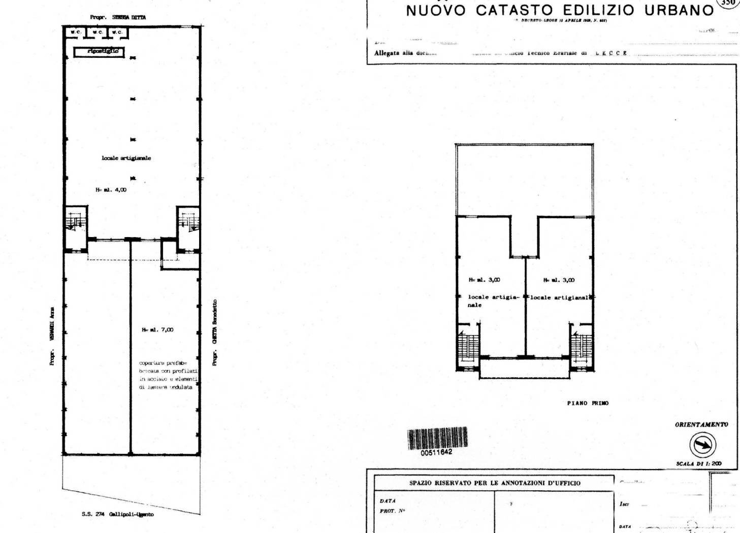 Shed via Gallipoli, Racale - floor plans 1
