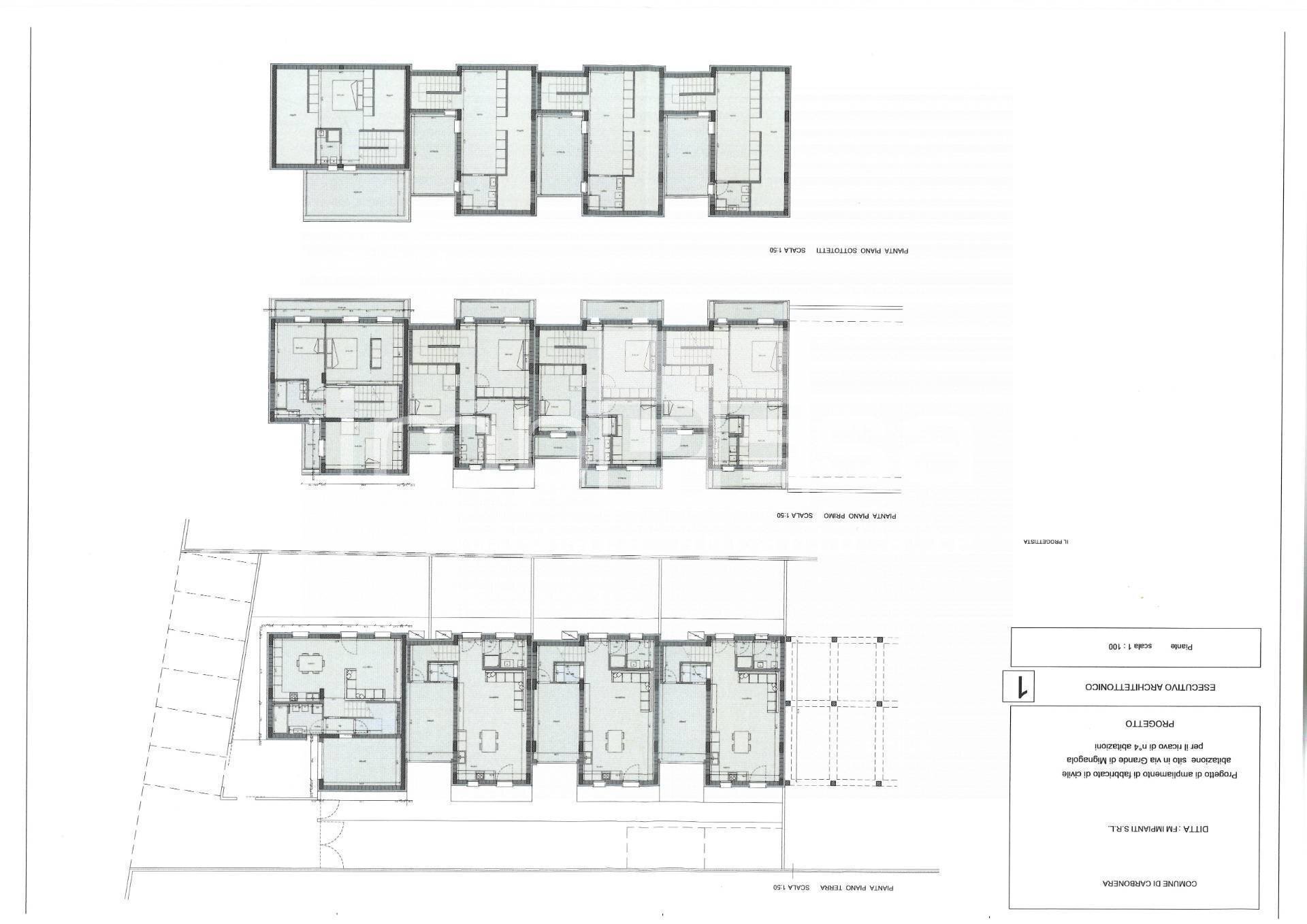 Foto 5 - Villa a Schiera via Codalunga, Carbonera - planimetria 1