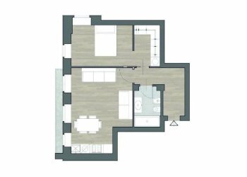 Planimetria - Two-room apartment via Lagrange 24., Torino (neighborhood Centro) - photo 10