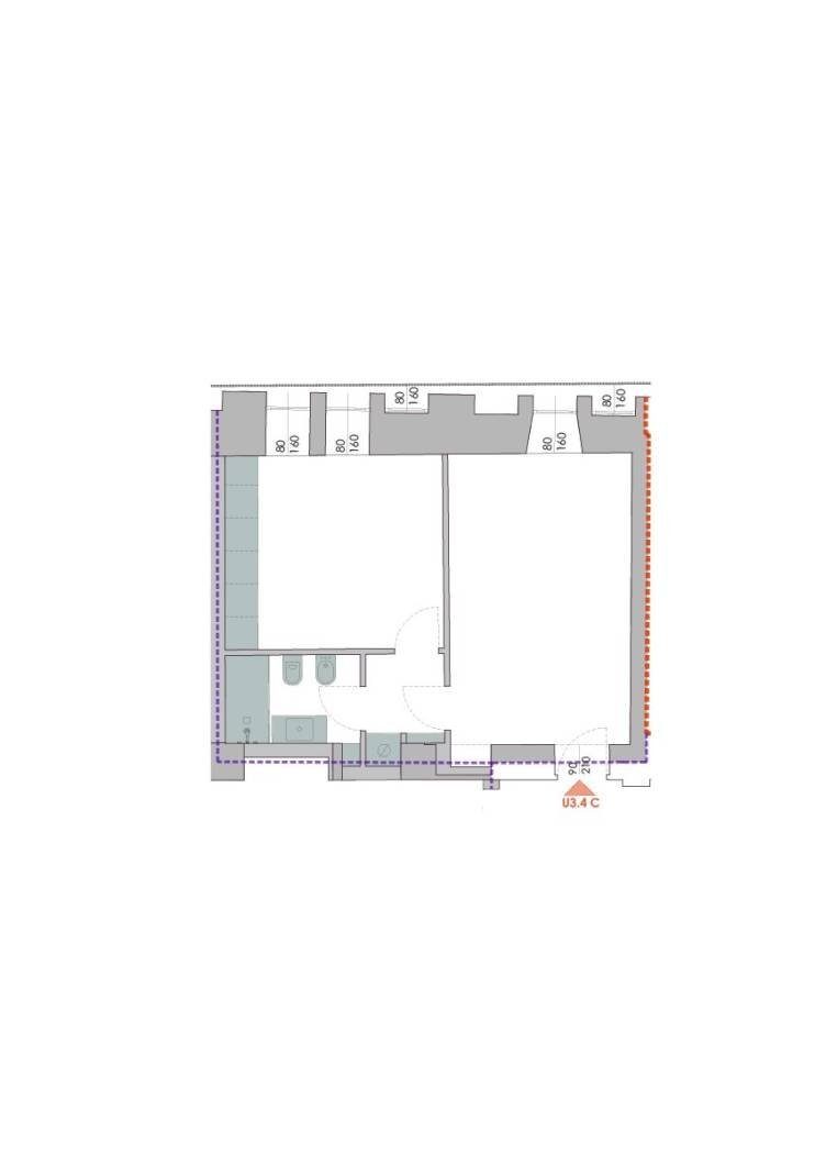 Two-room apartment via Carlo alberto 4/6., Torino (neighborhood Centro) - floor plans 1