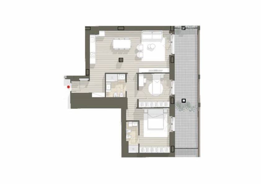 Trilocale corso Stati Uniti 21., Torino (zona Crocetta) - planimetria 1