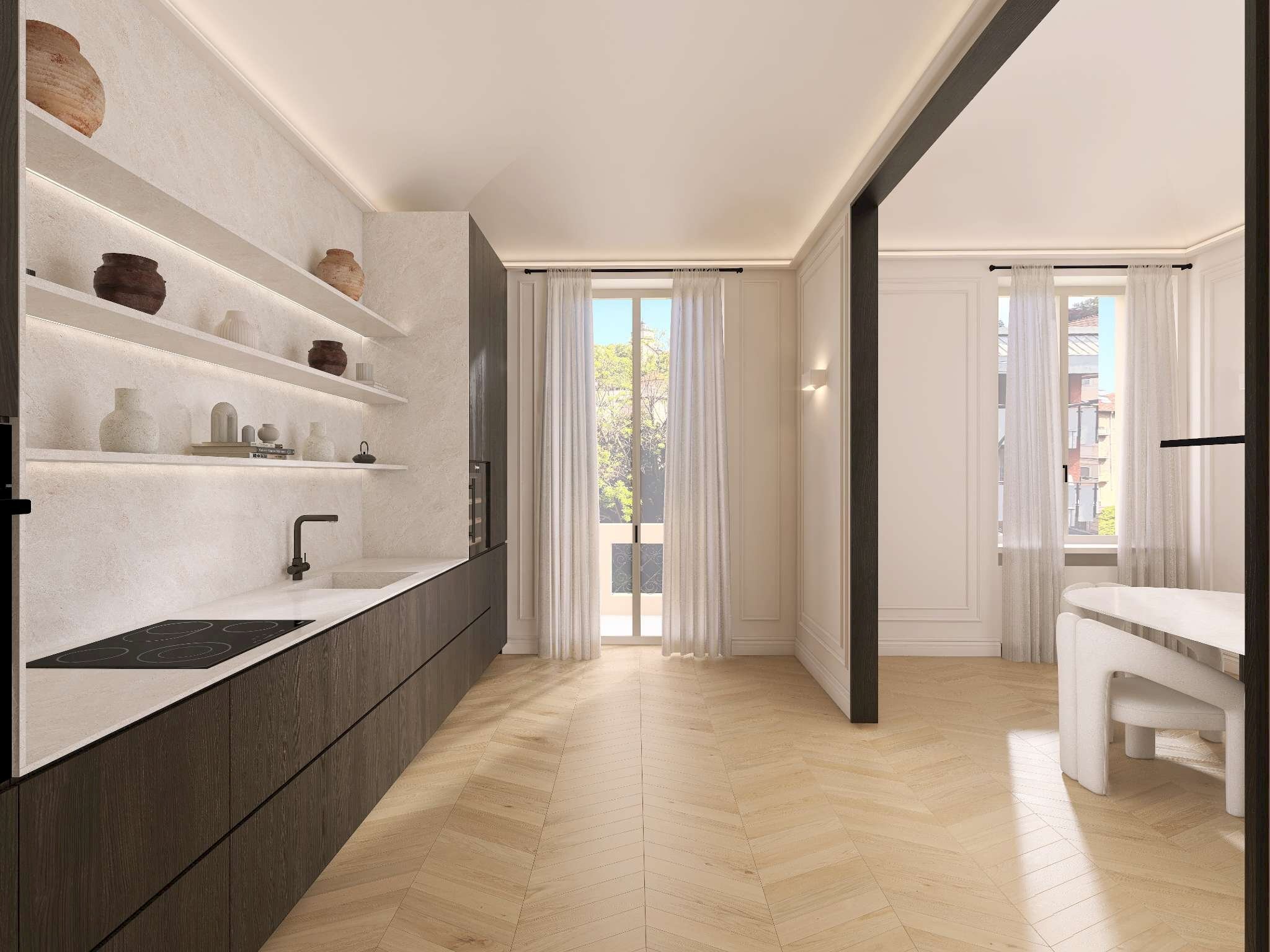 Cucina - Appartamento via SFORZESCA, 3, Torino (zona Crimea) - foto 1