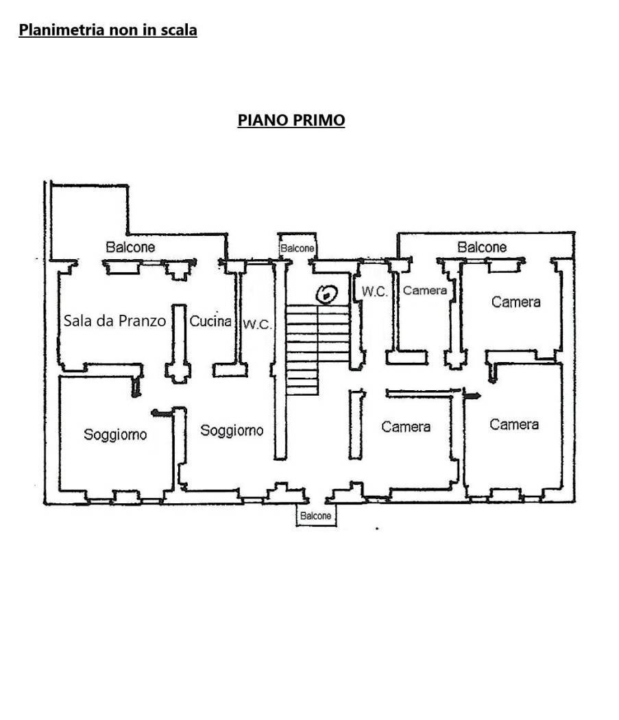 Villa via Pontestura, Camino - planimetria 1