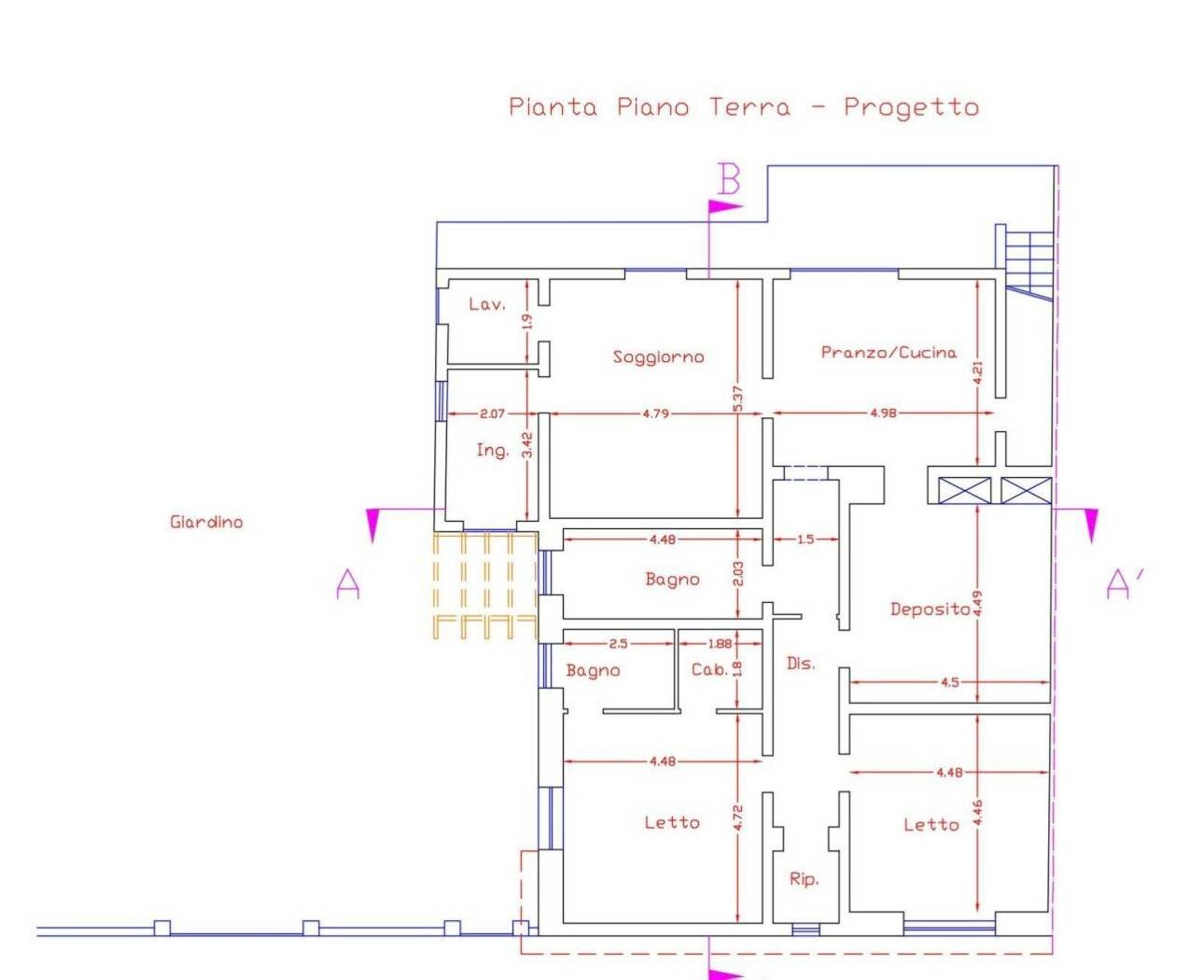 Villa via Venezia, 32, Ugento - floor plans 1