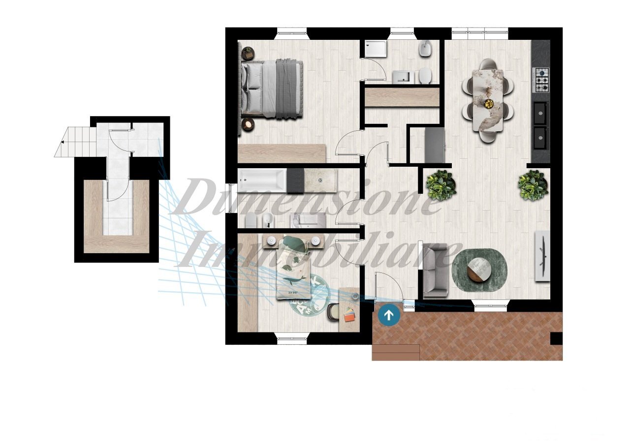 Villetta app + cantina.jpg - Villa Via Buccari, Rosignano Marittimo - floor plans 1