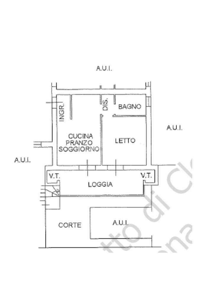 Two-room apartment Via Nazionale Gualdo, Roncofreddo - floor plans 1