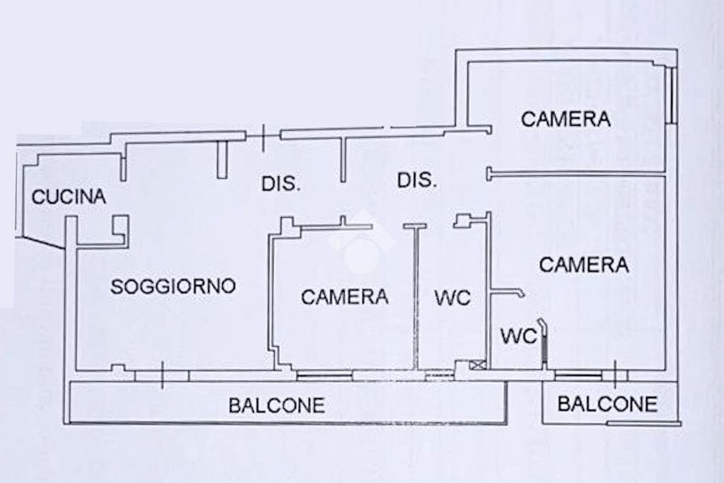 Quadrilocale Via Elisabetta Sirani, Rimini - planimetria 1