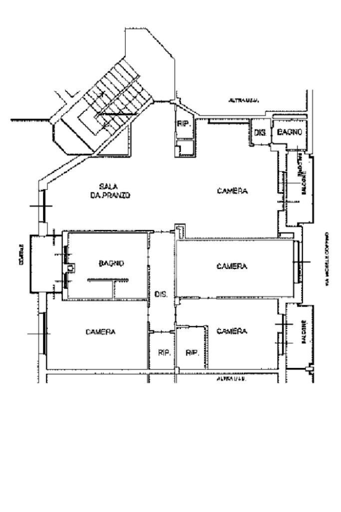 Appartamento Via Michele Coppino, Torino (zona Borgo Vittoria) - planimetria 1