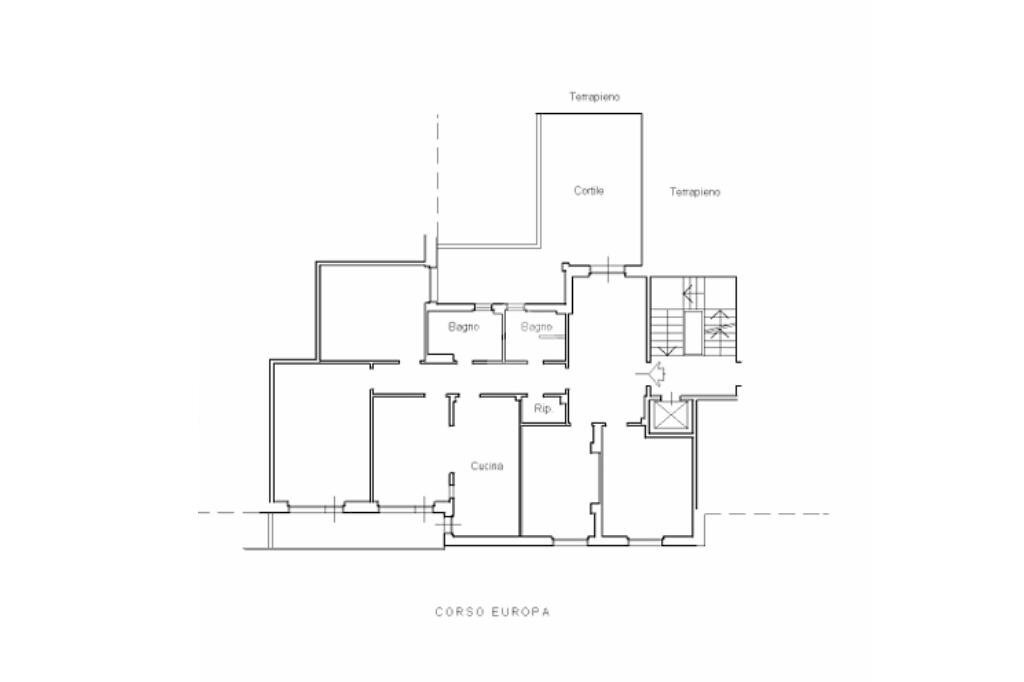 Appartamento Corso Europa, Genova (zona Sturla) - planimetria 1