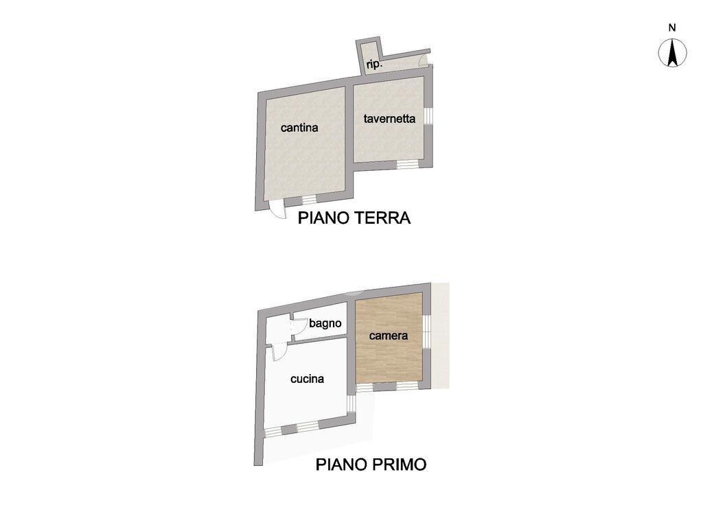 Rustic Frazione san giuseppe, Mompantero - floor plans 1
