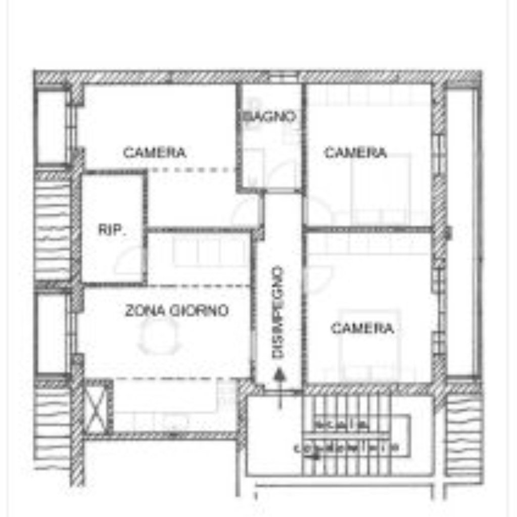 Mansarda Via Giovanni xxiii, 12, Beinette - planimetria 1