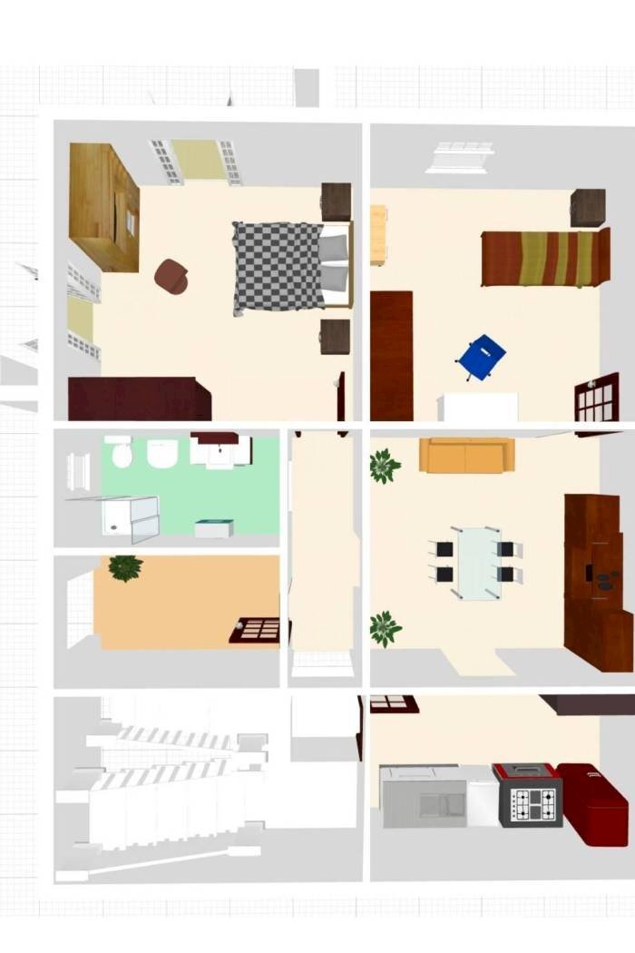Four-room apartment via Gaetano Vinci, Parabita - floor plans 1