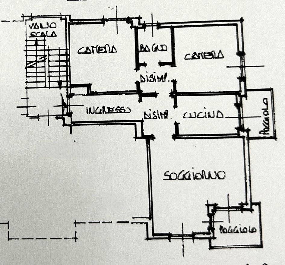 Appartamento via Migliaro, Camogli - planimetria 1