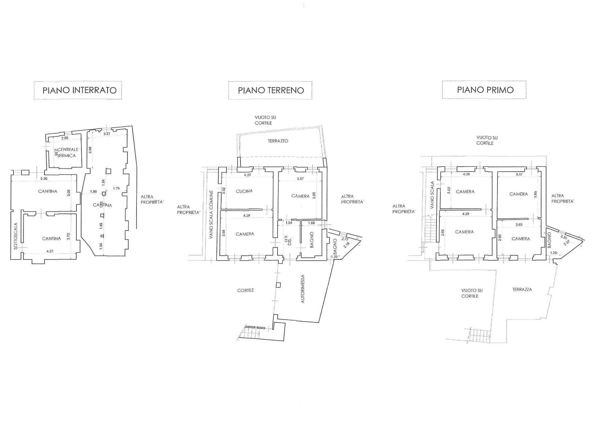 PLANIMETRIA - Portion of a house via bricco del Mondo, 3, Sciolze - floor plans 1