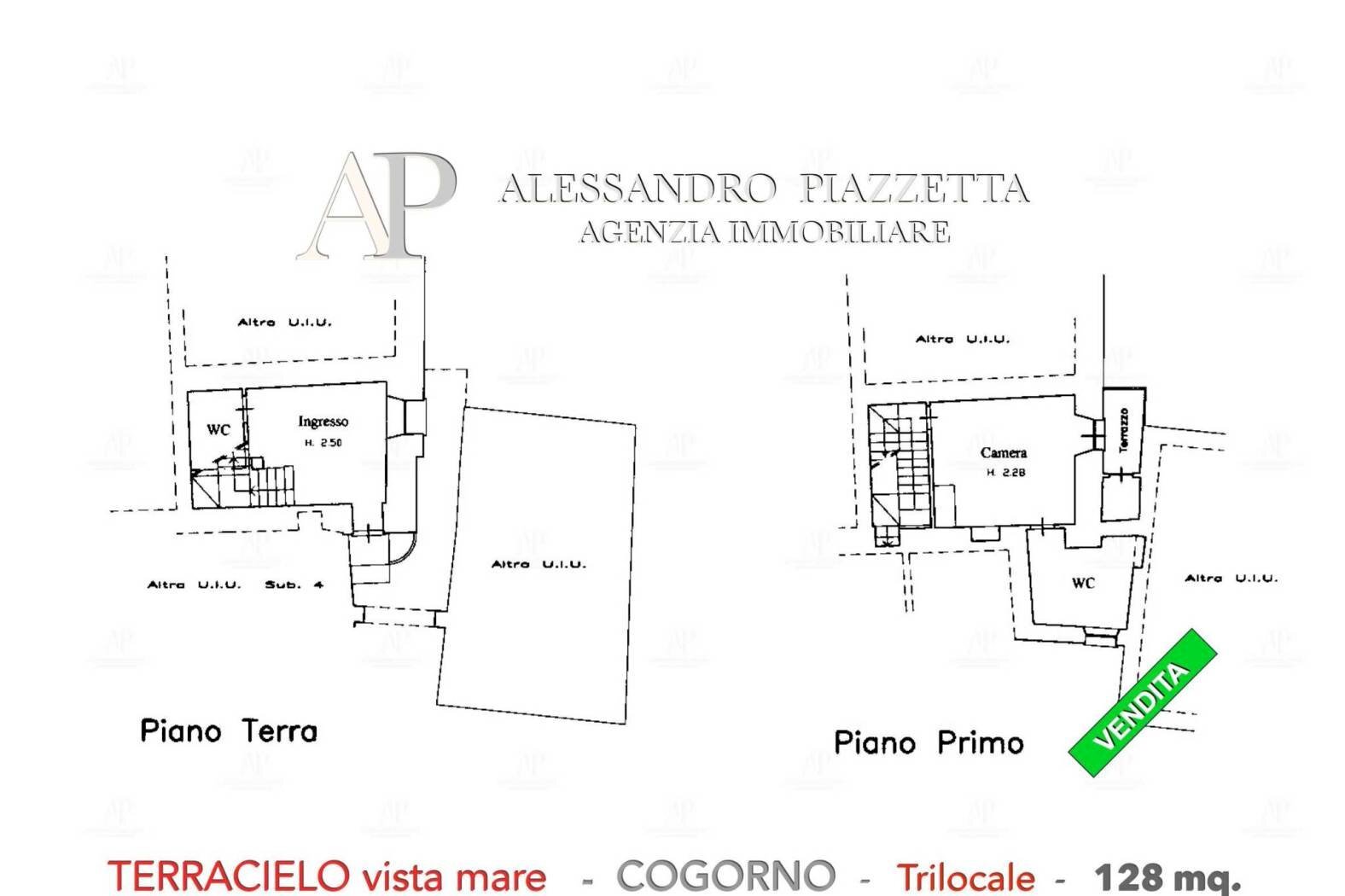 Independent house via Dino Berisso, 1, Cogorno - floor plans 1
