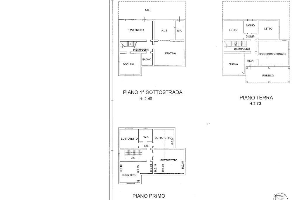 Villa Sc Casalbono, Cesena - planimetria 1