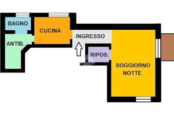 One-room apartment Via Cecchi, Milano (neighborhood Washington) - photo 2