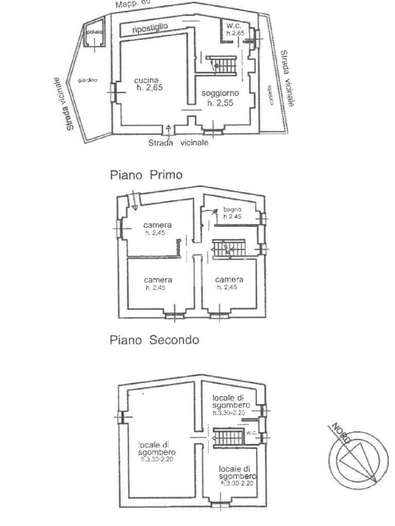 Independent house Località Pratolungo Superiore, Gavi - floor plans 1