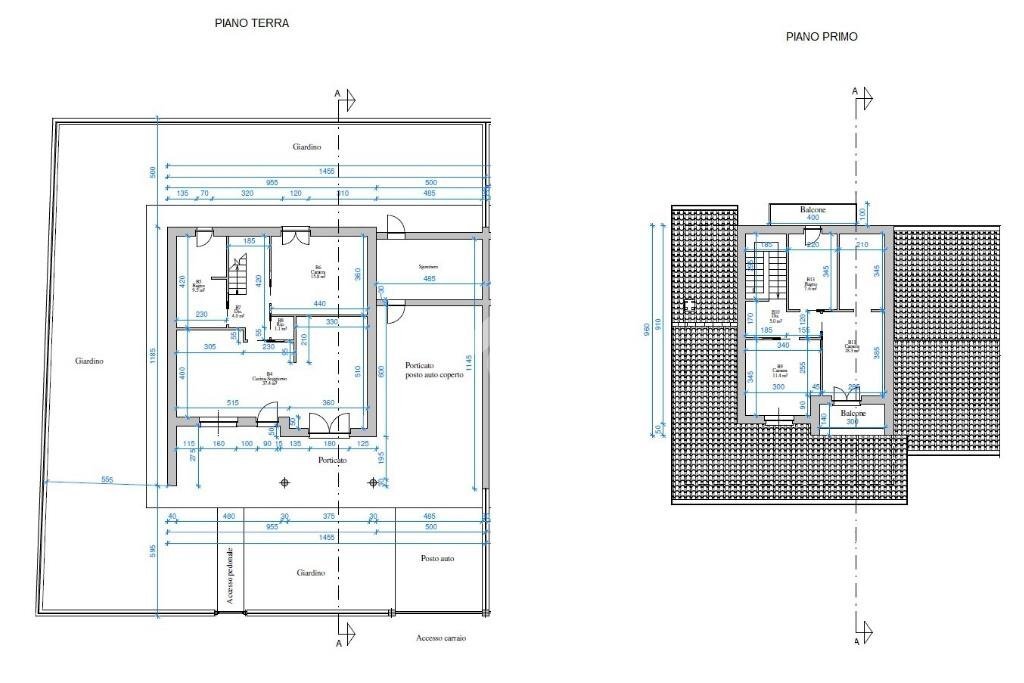 Terraced Villa Via G. Giolitti, Piasco - floor plans 1