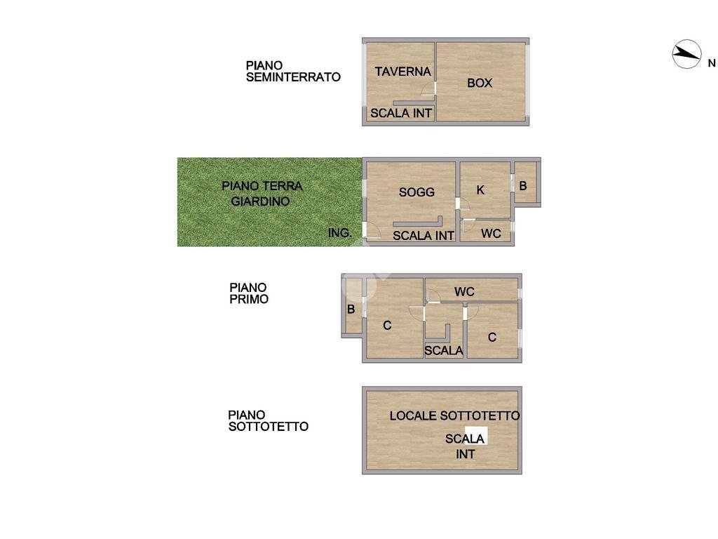 Villa a Schiera Via aquileia, Cinisello Balsamo - planimetria 1